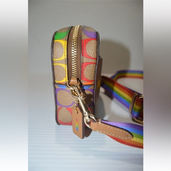 Coach Rainbow Mini Camera Crossbody Bag - Picture 4 of 8